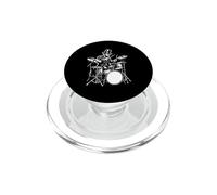 Abraham Lincoln Drummer Président Music Lover PopSockets PopGrip pour MagSafe