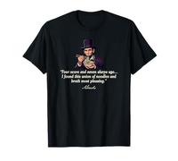 Abraham Lincoln Eating Ramen Lettrage Lumineux Amusant T-Shirt