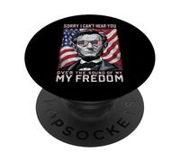 Abraham Lincoln est désolé de ne Pas t'entendre Parler de ma liberté PopSockets PopGrip Adhésif