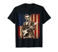 Abraham Lincoln Guitare rétro Vintage Abe Lincolm T-Shirt