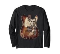 Abraham Lincoln Guitare T-Shirt Abe Lincoln Joue De La Manche Longue