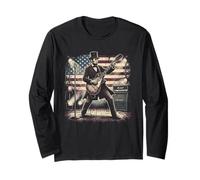 Abraham Lincoln Guitare T-Shirt Abe Lincoln Joue De La Manche Longue