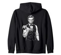 Abraham Lincoln Haltères de Levage Histoire drôle Sweat à Capuche