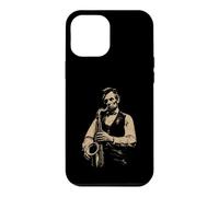 Abraham Lincoln Jouant du Saxophone drôle Sax Player Musicien Coque pour iPhone 12 Pro Max