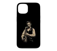 Abraham Lincoln Jouant du Saxophone drôle Sax Player Musicien Coque pour iPhone 13