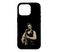 Abraham Lincoln Jouant du Saxophone drôle Sax Player Musicien Coque pour iPhone 16 Pro