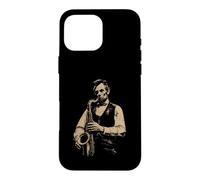 Abraham Lincoln Jouant du Saxophone drôle Sax Player Musicien Coque pour iPhone 16 Pro Max