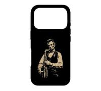 Abraham Lincoln Jouant du Saxophone drôle Sax Player Musicien Coque pour iPhone 17 Pro