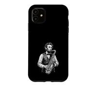 Abraham Lincoln Jouant du Saxophone Histoire drôle Coque pour iPhone 11