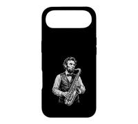 Abraham Lincoln Jouant du Saxophone Histoire drôle Coque pour iPhone Air