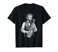Abraham Lincoln Jouant du Saxophone Histoire drôle T-Shirt