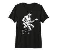 Abraham Lincoln Joue de la Guitare drôle Abe Vintage Rock Band T-Shirt Haut de Gamme