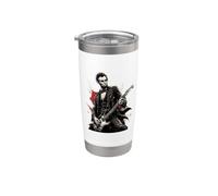 Abraham Lincoln joue de la guitare électrique à bascule histoire drôle Gobelet isotherme en acier inoxydable double paroi