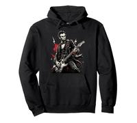 Abraham Lincoln Joue de la Guitare électrique à Bascule Histoire drôle Sweat à Capuche