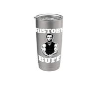 Abraham Lincoln Muscle History - Abraham Lincoln - Passionné d'histoire Gobelet isotherme en acier inoxydable double paroi