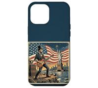 Abraham Lincoln Playing Electric Guitar 4th of July Retro Coque pour iPhone 12 Pro Max