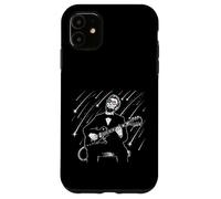 Abraham Lincoln Playing Guitar Patriotic Funny July 4th Coque pour iPhone 11