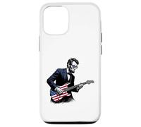 Abraham Lincoln Playing Guitar Patriotic Funny July 4th Coque pour iPhone 12/12 Pro