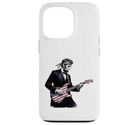 Abraham Lincoln Playing Guitar Patriotic Funny July 4th Coque pour iPhone 13 Pro