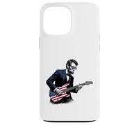 Abraham Lincoln Playing Guitar Patriotic Funny July 4th Coque pour iPhone 13 Pro Max