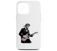 Abraham Lincoln Playing Guitar Patriotic Funny July 4th Coque pour iPhone 13 Pro Max