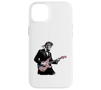 Abraham Lincoln Playing Guitar Patriotic Funny July 4th Coque pour iPhone 14 Plus