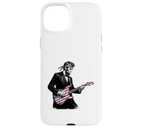 Abraham Lincoln Playing Guitar Patriotic Funny July 4th Coque pour iPhone 15 Plus
