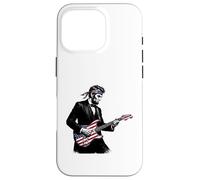 Abraham Lincoln Playing Guitar Patriotic Funny July 4th Coque pour iPhone 16 Pro
