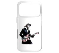 Abraham Lincoln Playing Guitar Patriotic Funny July 4th Coque pour iPhone 17 Pro