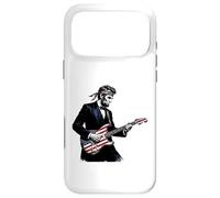 Abraham Lincoln Playing Guitar Patriotic Funny July 4th Coque pour iPhone 17 Pro Max