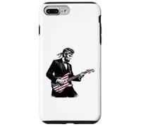Abraham Lincoln Playing Guitar Patriotic Funny July 4th Coque pour iPhone 7 Plus/8 Plus
