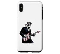 Abraham Lincoln Playing Guitar Patriotic Funny July 4th Coque pour iPhone XS Max