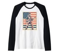 Abraham Lincoln Rock Star, Guitariste du Drapeau américain Manche Raglan