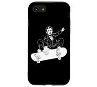 Abraham Lincoln Skateboard Indy Grab Imprimé Blanc Coque pour iPhone SE (2020) / 7/8
