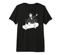 Abraham Lincoln Skateboard Indy Grab Imprimé Blanc T-Shirt Haut de Gamme