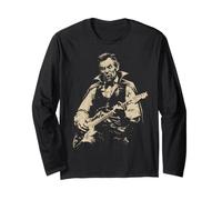 Abraham Lincoln Vampire Jouant de la Guitare Alt Goth Music Band Manche Longue