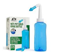 Abraham The Pharmacist Flacon hygiénique pour rinçage nasal pour adultes et enfants avec système de soin naturel des sinus