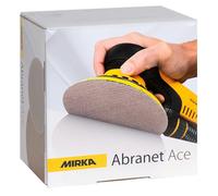 Abranet Ace Disques abrasifs filet Ø 125mm autoagrippant / grain P240 / 50 pcs / Pour les ponceuses excentriques 125mm / Partiellement céramique / Pour poncer les surfaces dures