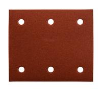 10 feuilles abrasives Makita velcro 114 x 102mm (6 trous)