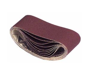 Abrasifs bandes courtes 100 x 610 mm toile rigide corindon KK 504 X - grain 60 VSM