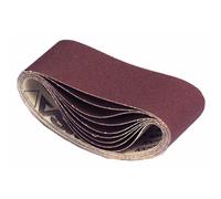 Abrasifs bandes courtes 110 x 620 mm toile rigide corindon KK 504 X - grain 80 VSM