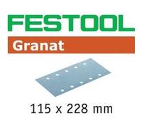 Festool Abrasifs STF 115X228 P240 GR/100 Granat Quantité:100