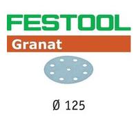 Festool Disque abrasif Granat D125 mm STF P360 – pour enduits, apprêts, laques – Boîte de 100