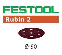 Festool Disque abrasif STF D90/6 P120 RU2/50 Rubin 2 – Quantité 50