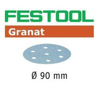 Festool Disque abrasif Granat STF D90/6 P180 90 mm pour enduits, apprêts, laques 100 pièces