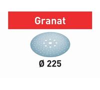 Festool Disques abrasifs Granat pour ponceuse Planex D225 – 225 mm, 7 trous, grain 120 – boîte 25