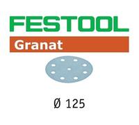 Festool Disque abrasif Granat D125 mm STF P360 – pour enduits, apprêts, laques – Boîte de 100