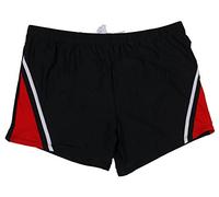 Abraxas Short de bain chic grandes tailles 6 couleurs 3XL à 8XL, noir/rouge, 3XL grande taille