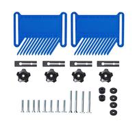 Abrazadera De Plumas Para Sierra De Mesa - Tablero Guía Apilable Con Plumas Ajustables, Accesorio De Seguridad Para Carpintería | Ayuda De Corte Para Paneles De Madera, Tableros, Carpintería