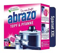 abrazo Tampon avec savon en laine d'acier - lot de 12 éponges